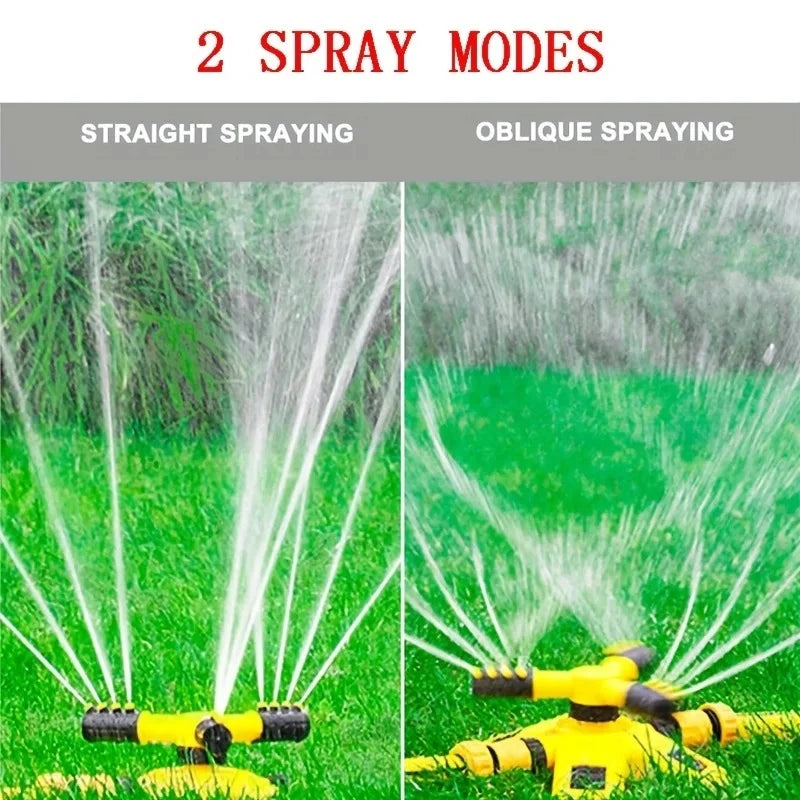 360° Rotating Garden Sprinkler Adjustable 2 Spray Modes Automatic Lawn Watering Irrigation System for Yard Grass Plant Care