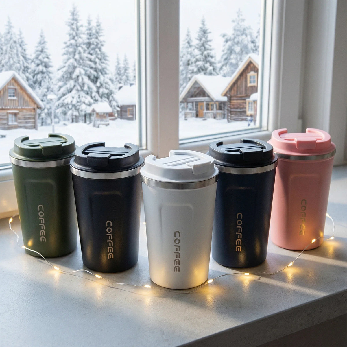 Double Stainless Steel Vacuum Travel Thermo Cup