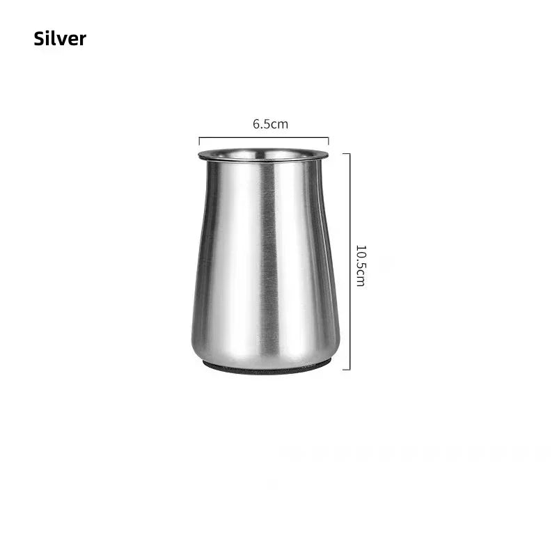 3 in 1 Coffee Powder Filter Powder Cup Stainless Steel Coffee Powder Sifter with Lid Bean Grinder powder Cup Coffee Brewing Tool