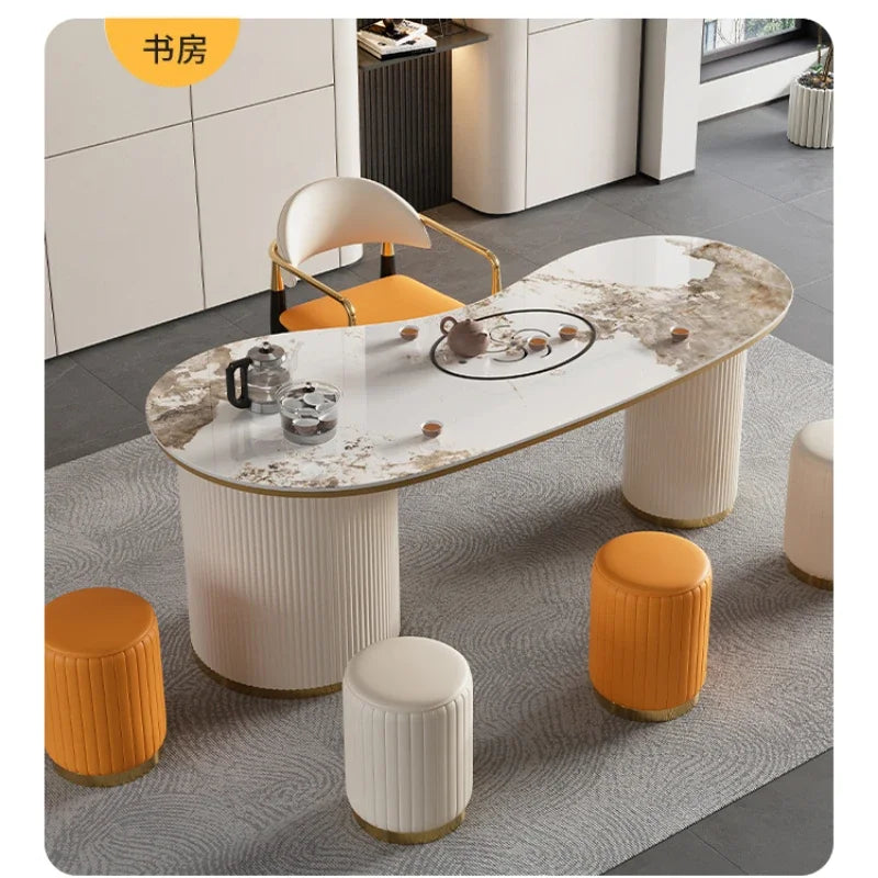 Luxury Cream Bedroom Dressing Stool Shoes Stool Creative Stools Round Stools Leather Manicure Ottomans Living Room Furniture