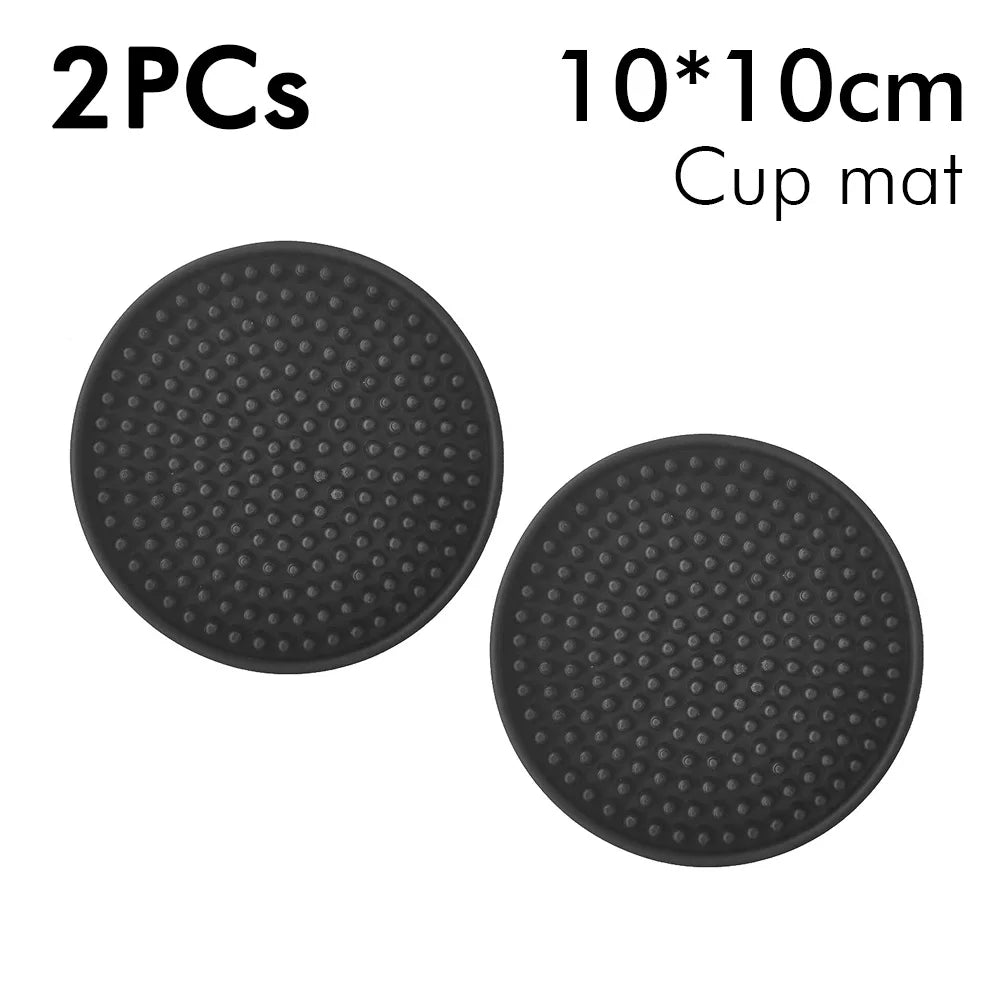 Rubber Bar Mat Coffee Maker Countertop Spill Mats Bar Service Mat Dish Glass Drying Mat for Barista Cocktail Bartender Black