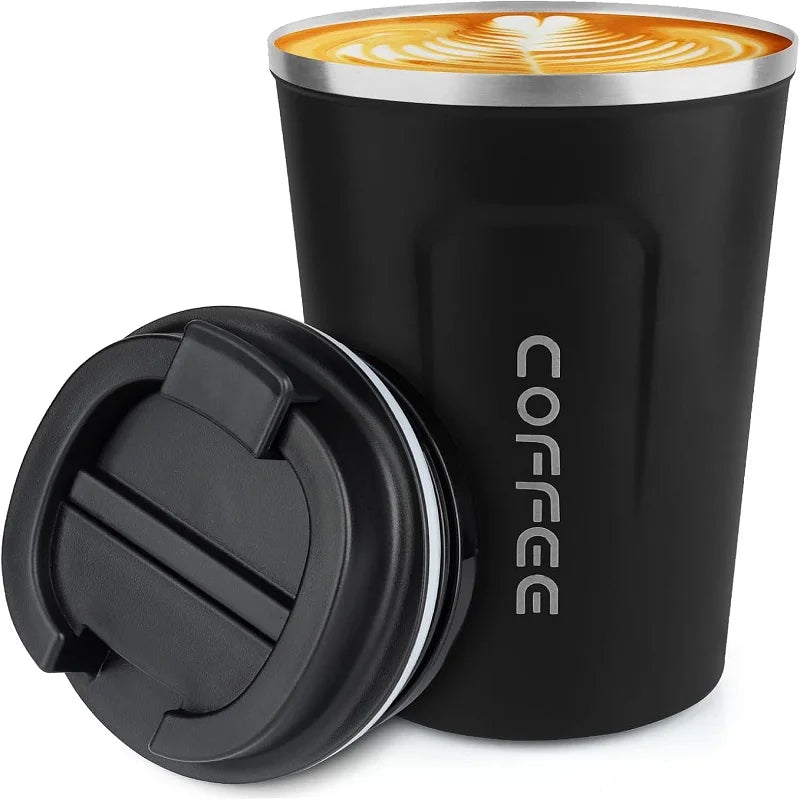 Double-Wall Insulated Coffee Mug for Travel