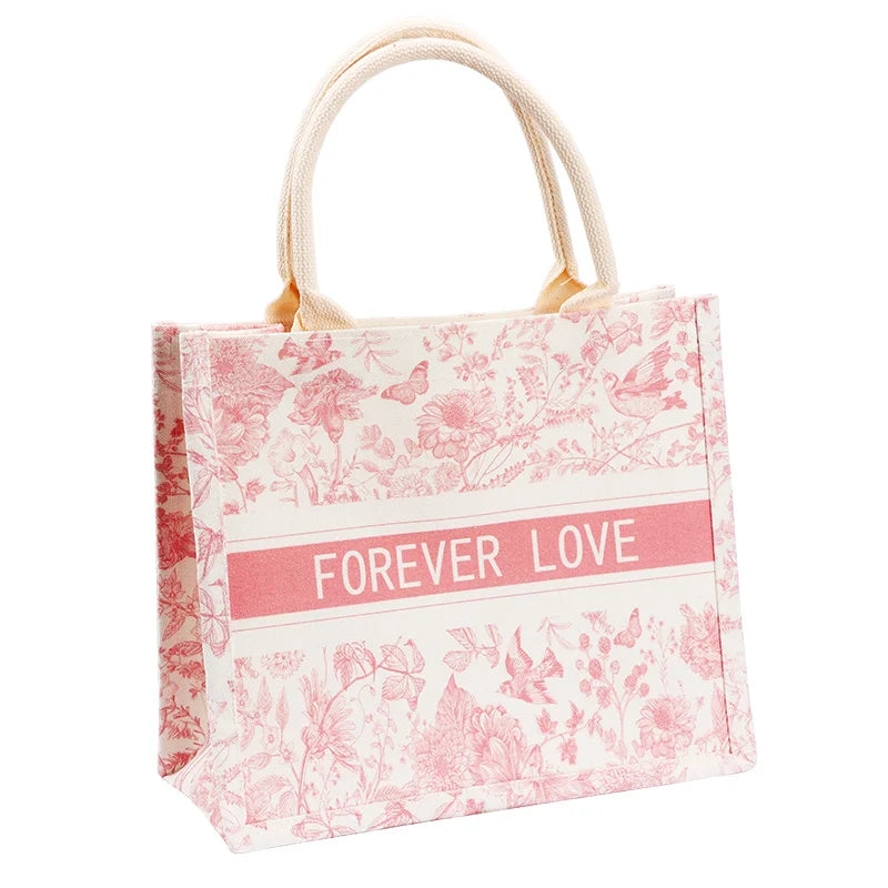 Wedding Holiday Party Wedding Party Gift Bag Canvas Tote Bag Festive Gift Wrapping Tote Bag