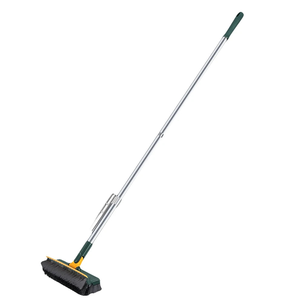3 in 1 Floor Scrub Brush 180°Rotating Long Handle Stiff Bristle Floor Brush Grout Brush Tile Brush for Cleaning Shower Bathroom