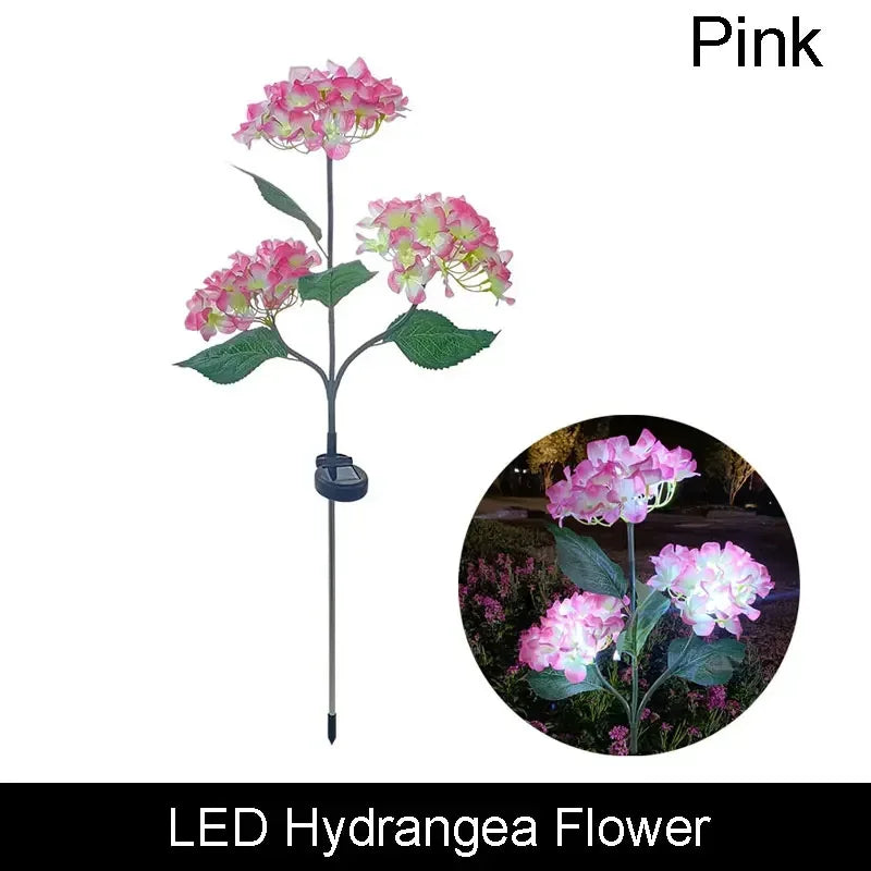 1pc 7-head Solar Artificial Orchid Flower Lawn Lights for Patio Yard Garden Wedding Christmas Decoration LED Solar Ground Lights