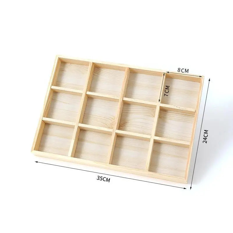 1Pcs Wooden Stackable Exquisite Jewelry Display Holder Portable Organizer Stand For Ring Earrings Necklace Trinkets Storage Case