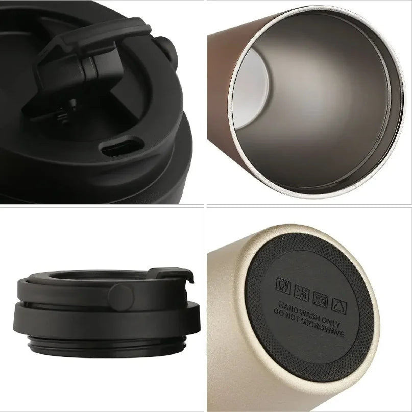 500ml Insulated Travel Coffee Cup with Handle
