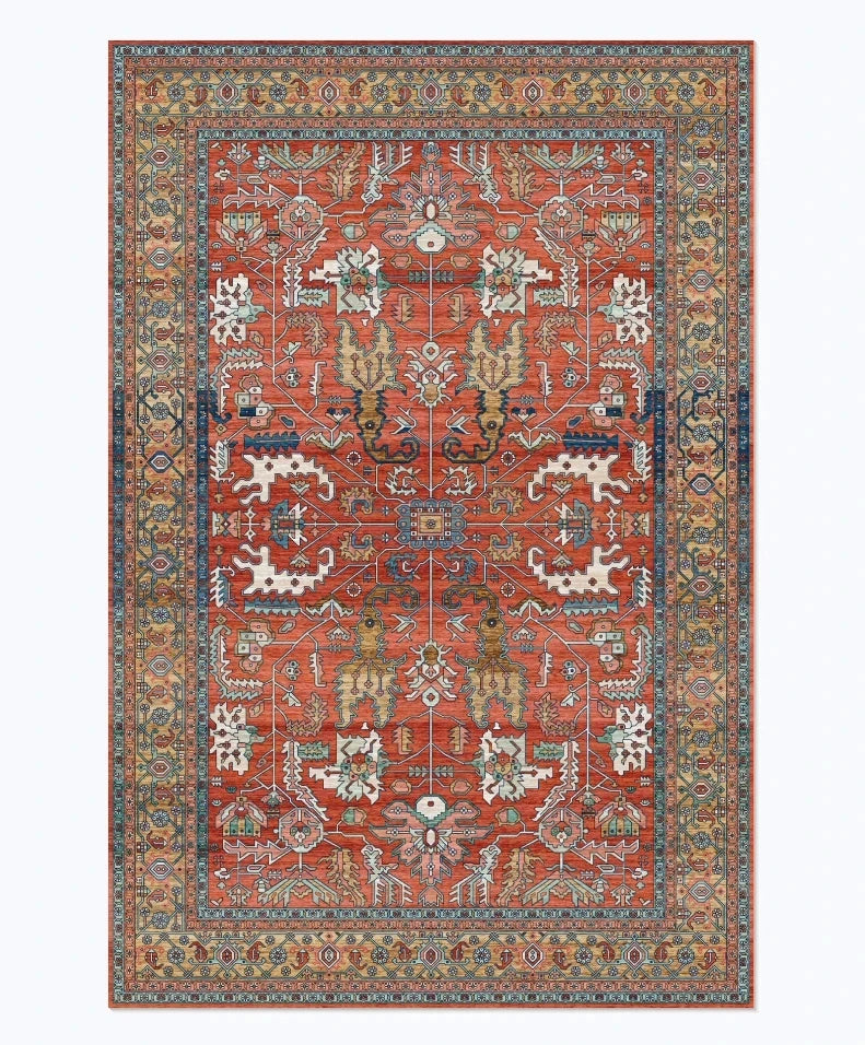 1pc Classic American Retro Style DoorMat, Non-slip Carpet, Suitable for Living Room, Bedroom, Bathroom, Holiday Home Decoration