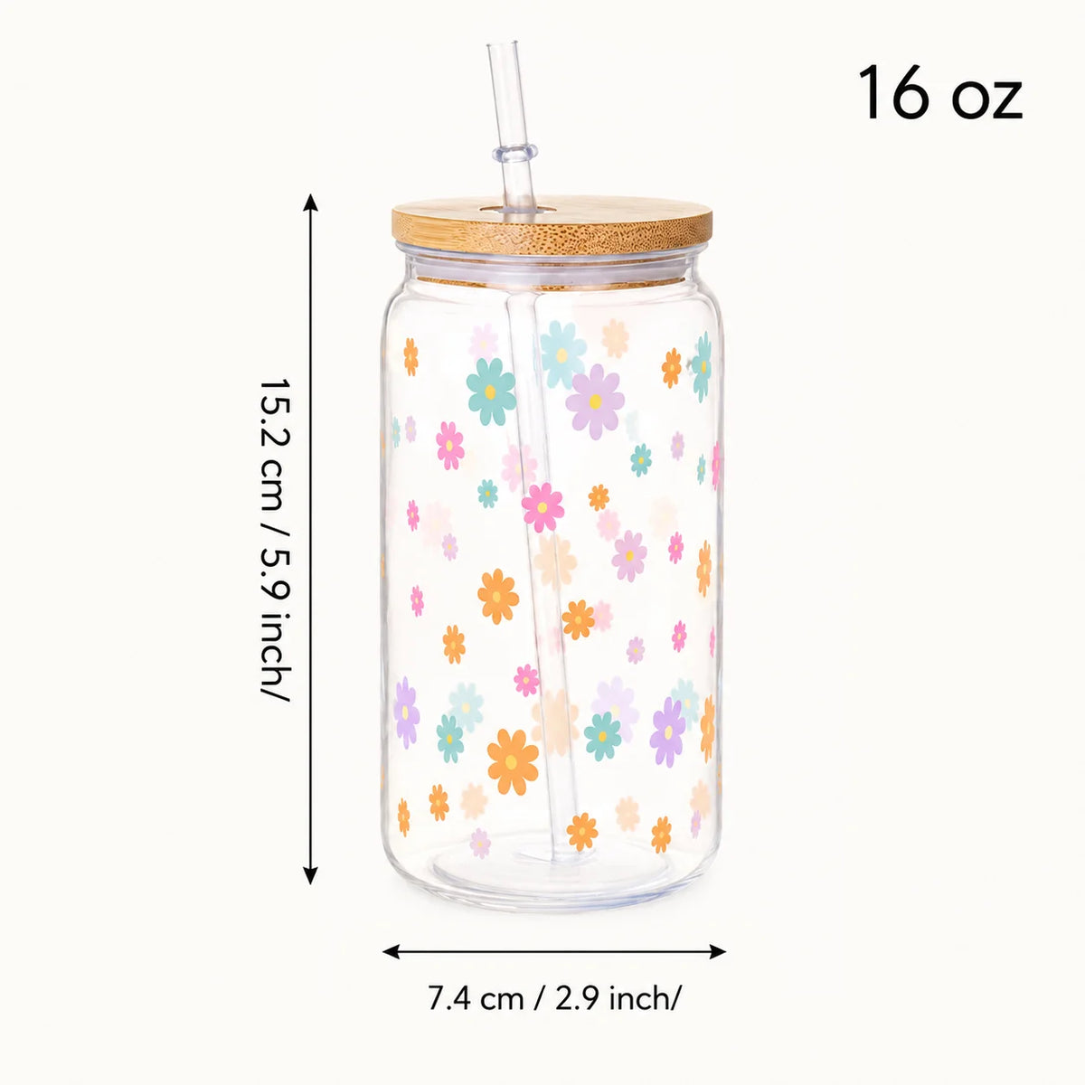 Aesthetic Flower Drinking Tumbler for Women