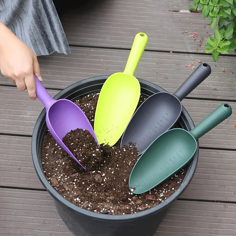 1PC Gardening shovel thickened plastic soil scoop succulent soil spoon balcony vegetable planting digging soil