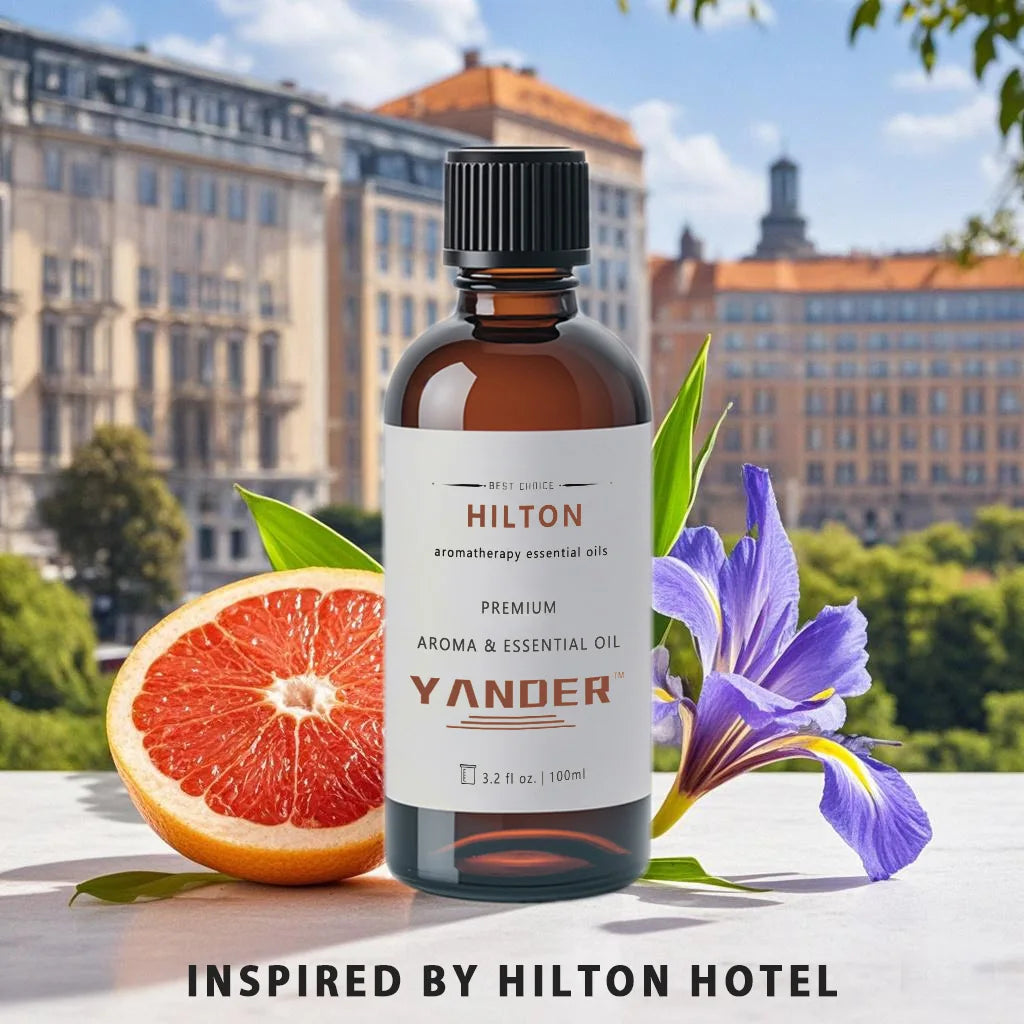 Yander Hilton Hotel Fragrance Collection Diffuser Oil 5 Star Hotel Scent Cold Air Diffuser Aromatherapy Essential Oil HVAC Aroma