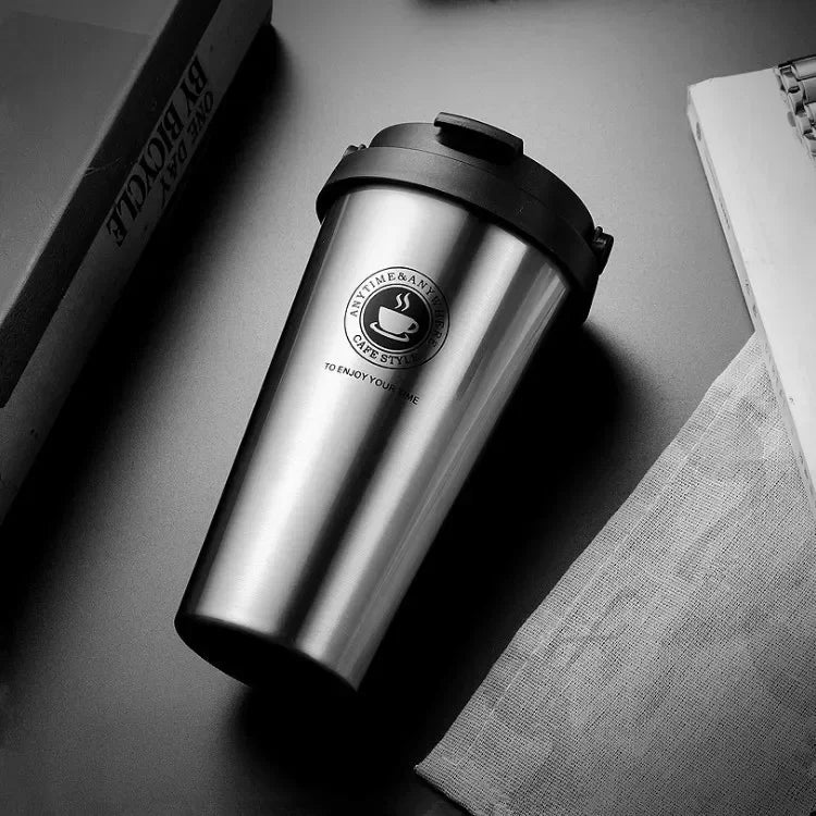 500ml Insulated Travel Coffee Cup with Handle