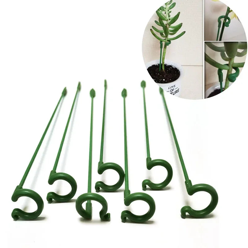 10pcs Gardening tools Plant potted flower fixed anti fall frame Shape support rod Reusable plant scaffold Bonsai fixing tool
