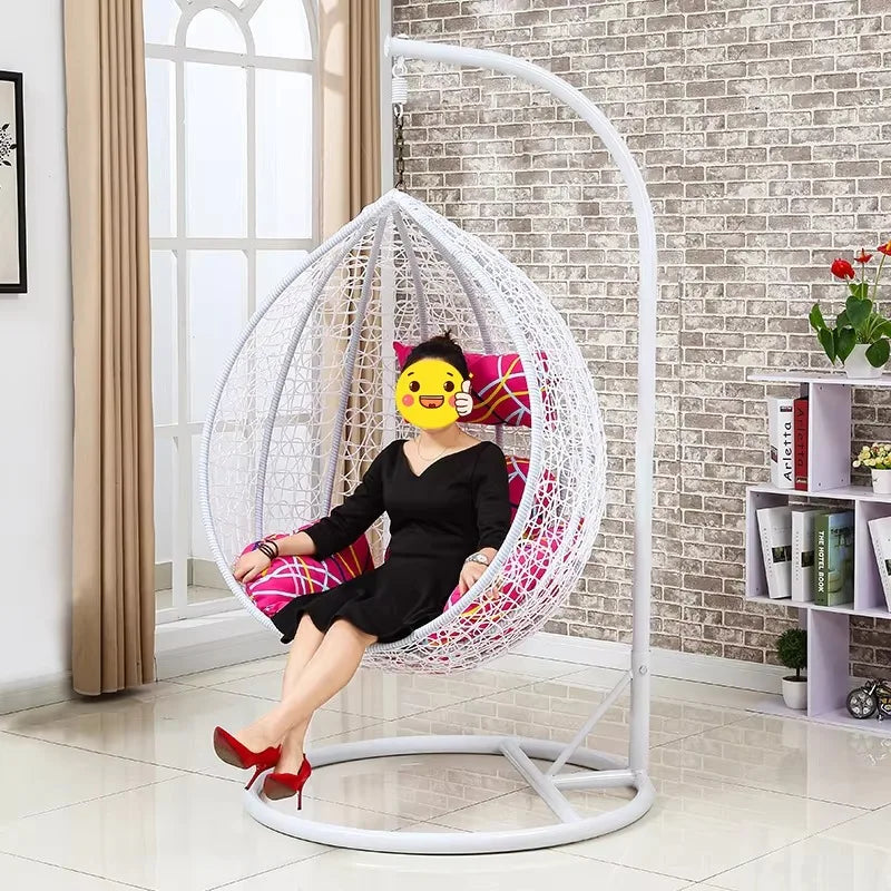Hot Selling Indoor Swing Outdoor Hanging Chair Rattan Wicker Egg Swing Chair Customized