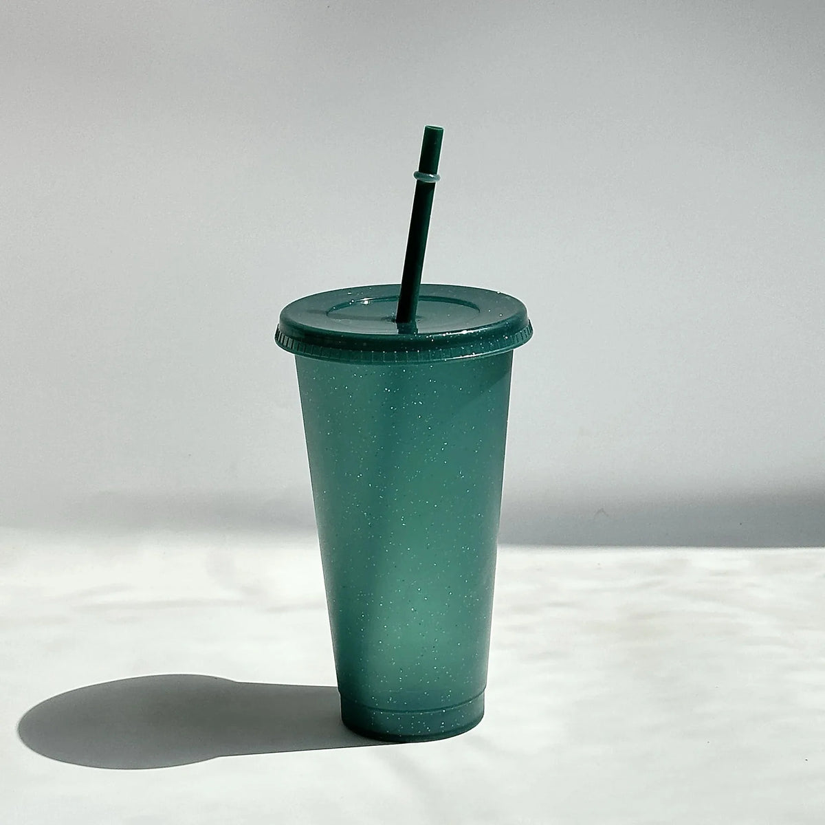Reusable Hard Plastic Cold Drink Cups Set
