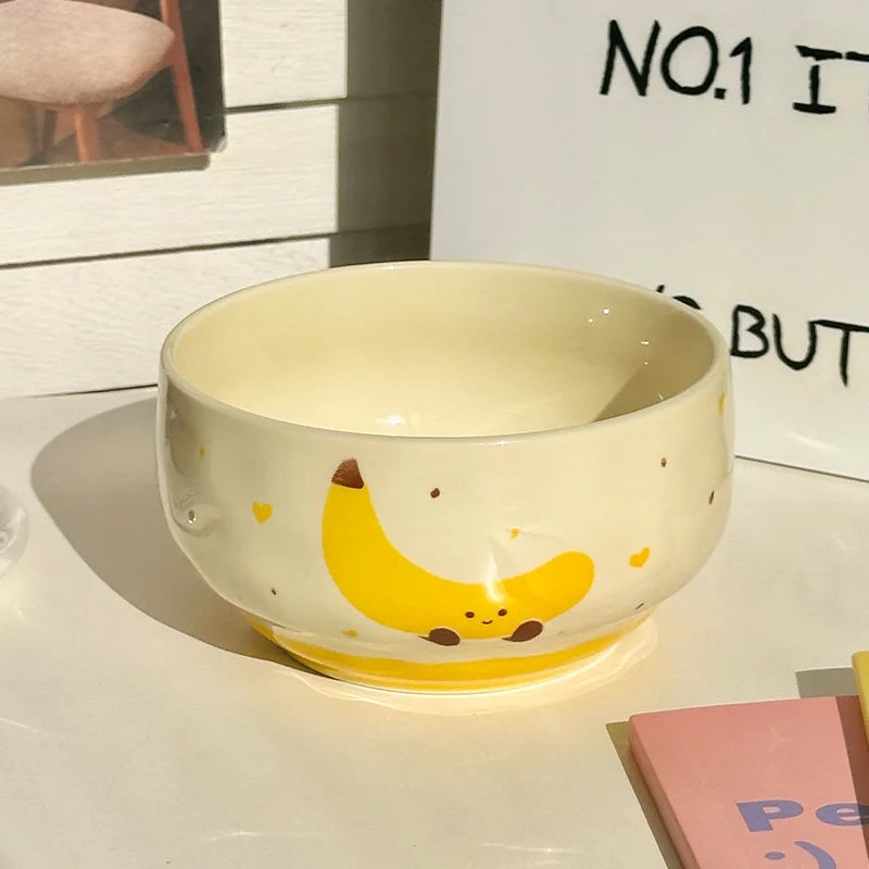 "Fruit Can Sing" Cute Ceramic Bowl