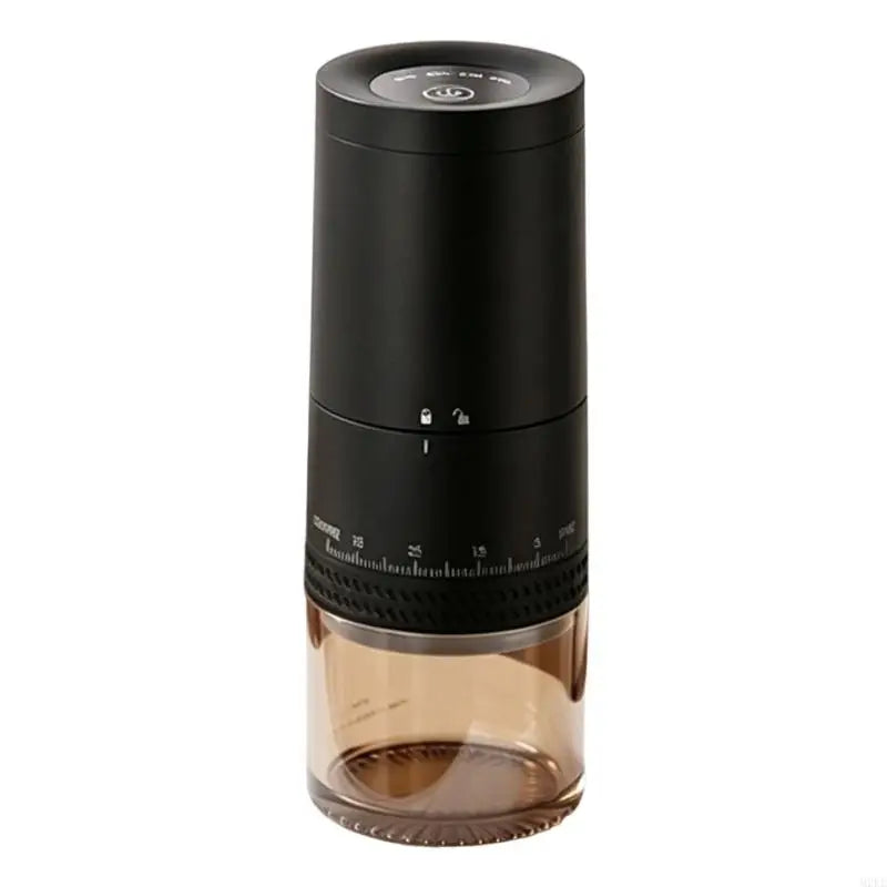 Portable Coffee Bean Grinder with Rechargeable Power and Adjustable Coarseness Control for Home Coffee and Office Use