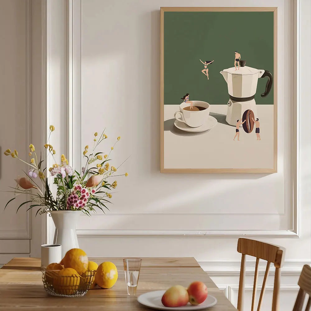 Good Morning Coffee Wall Art Posters for Modern Living Room Home Decor Lovers Gifts Diver Canvas Prints Kitchen