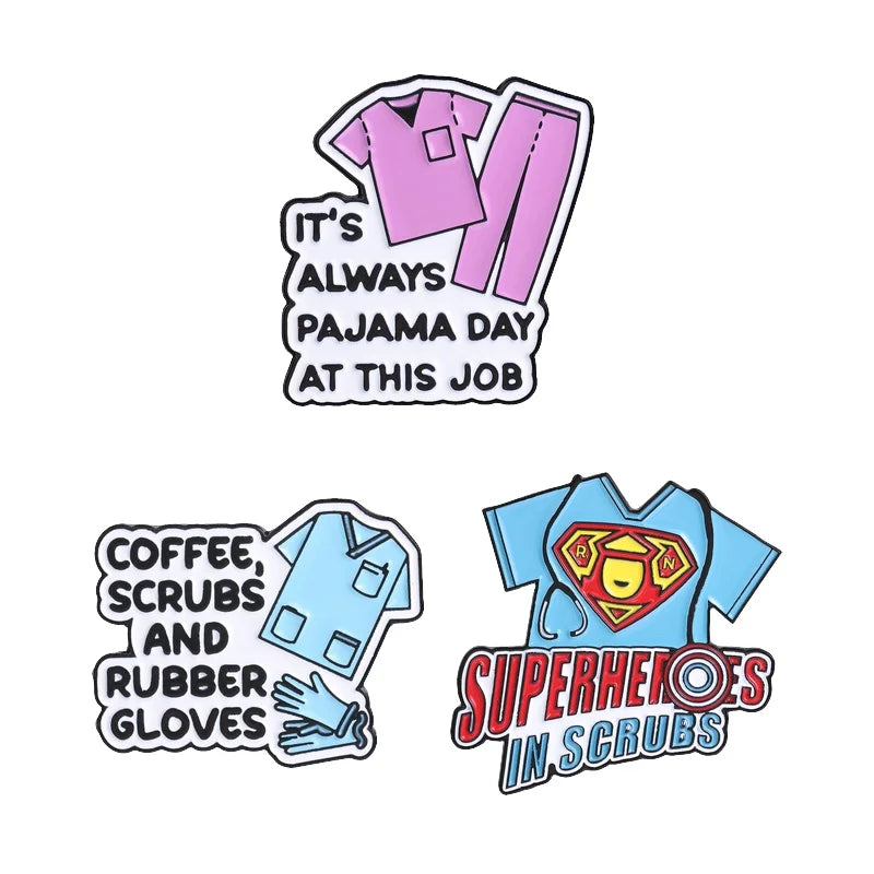3pcs/set Assorted Cute Enamel Pins Collection Funny Slogans Animals Inspirational Quotes Pop Culture Lapel Badges for Clothing