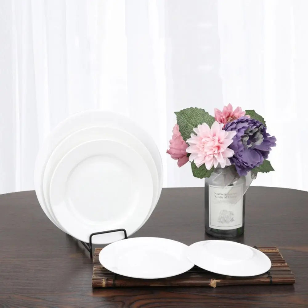 White Melamine Unbreakable Dinner Plate
