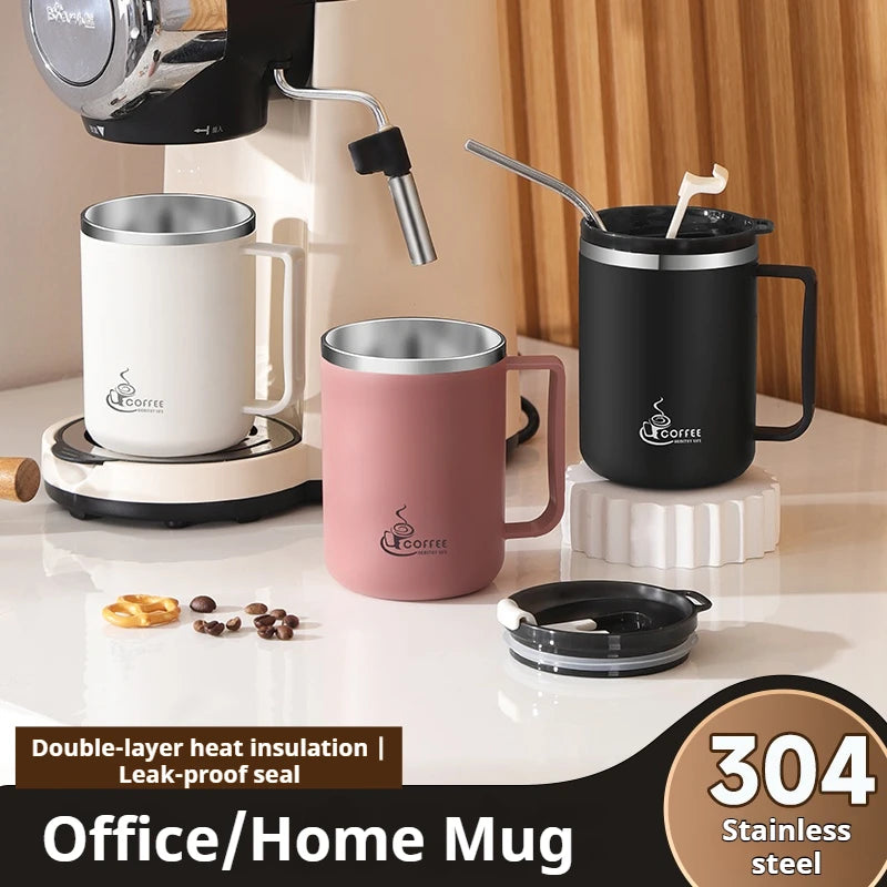 430ML Double-Layer Stainless Steel Coffee Mug