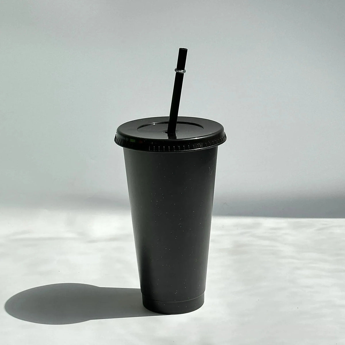 Reusable Hard Plastic Cold Drink Cups Set