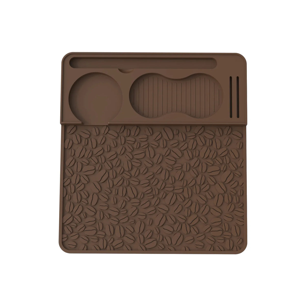 VIKAMA Silicone Coffee Mat Non-Slip Espresso Tamping Station Pad for Home Barista Tool Organizer, Heat Resistant & Waterproof