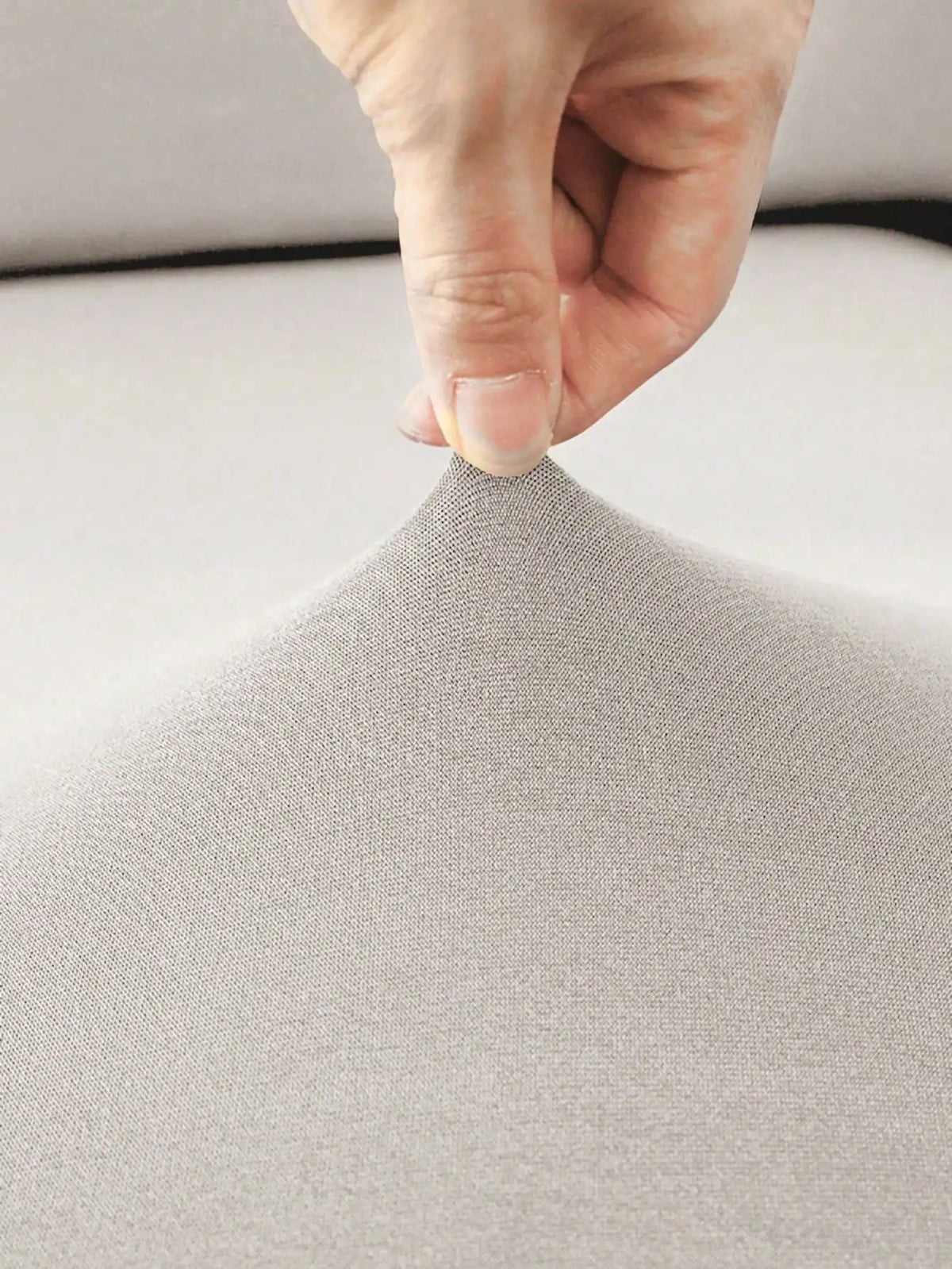 1pc Solid Milk Silk Elastic Sofa Cover, Four Seasons Universal Sofa Slipcover, Dust-proof, Anti-slip, Detachable and Washable So