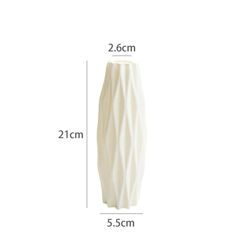 Modern Nordic Plastic Vase – Stylish Flower Arrangement Home Decor