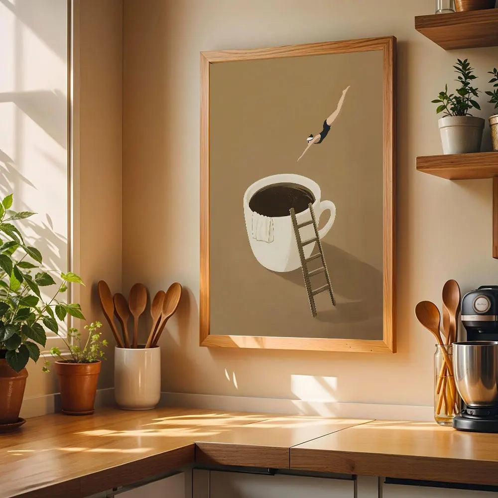 Good Morning Coffee Wall Art Posters for Modern Living Room Home Decor Lovers Gifts Diver Canvas Prints Kitchen