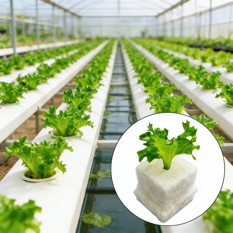 25x25x25mmSoilless Cultivation Seedling Pot Hydroponic Rockwool Plant Seed Germination Special Seedling Block50-100pcs