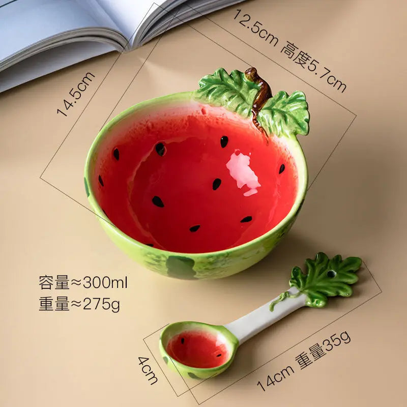 300ml Cute Strawberry Salad & Noodle Bowl