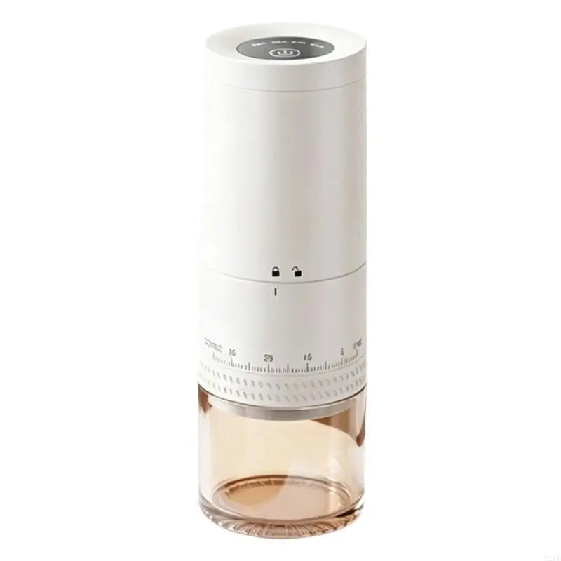 Portable Coffee Bean Grinder with Rechargeable Power and Adjustable Coarseness Control for Home Coffee and Office Use