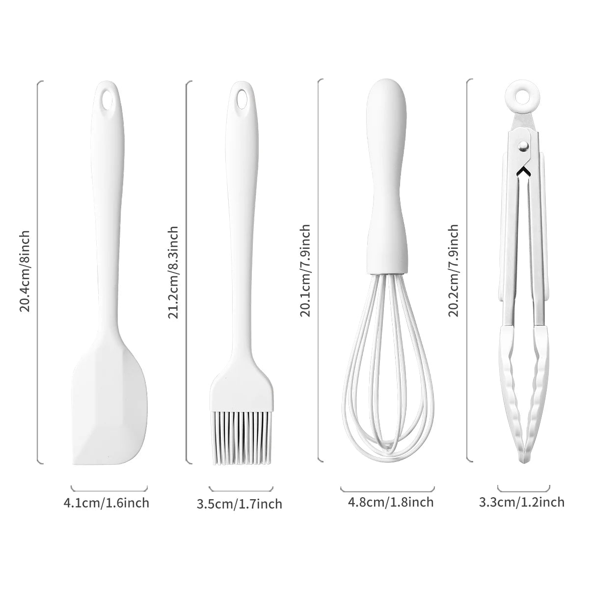 4Pcs Silicone Baking & Cooking Set