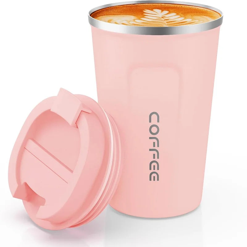 Double-Wall Insulated Coffee Mug for Travel