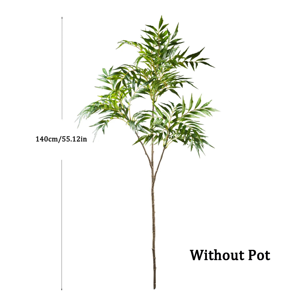 78-140cm Artificial Palm Tree Tropical Coconut Bamboo Branch Fake Ficus Plants Plastic Cocos Tree For Home Garden Office Decor