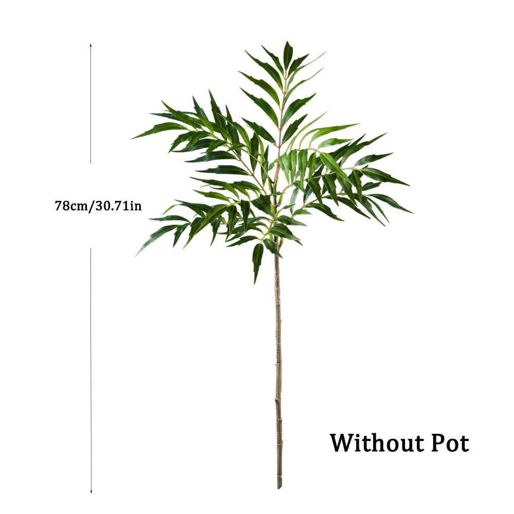 78-140cm Artificial Palm Tree Tropical Coconut Bamboo Branch Fake Ficus Plants Plastic Cocos Tree For Home Garden Office Decor