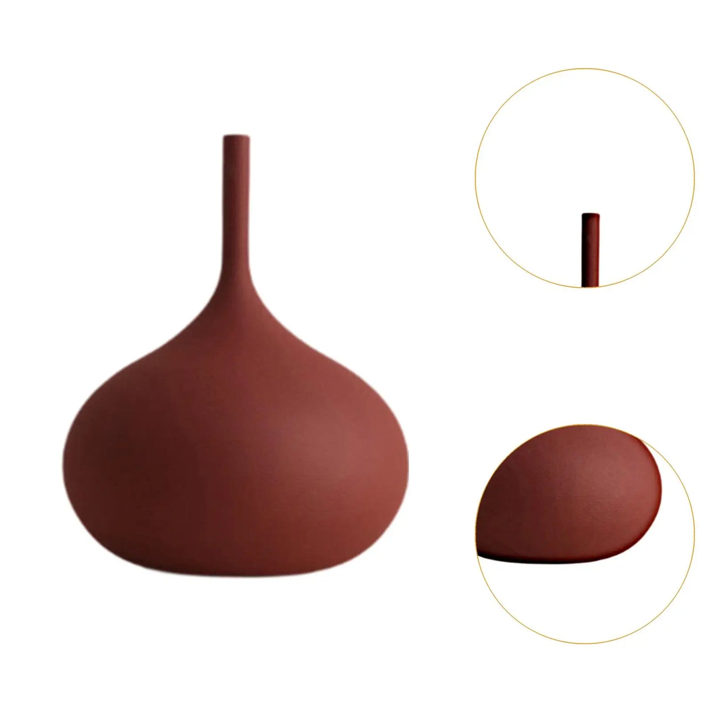 Minimalist Porcelain Flower Vase – Elegant Home Decor Ornament