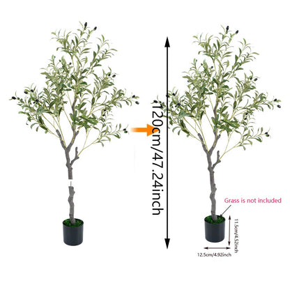 Artificial Olive Tree – 120cm Realistic Faux Plant Decor