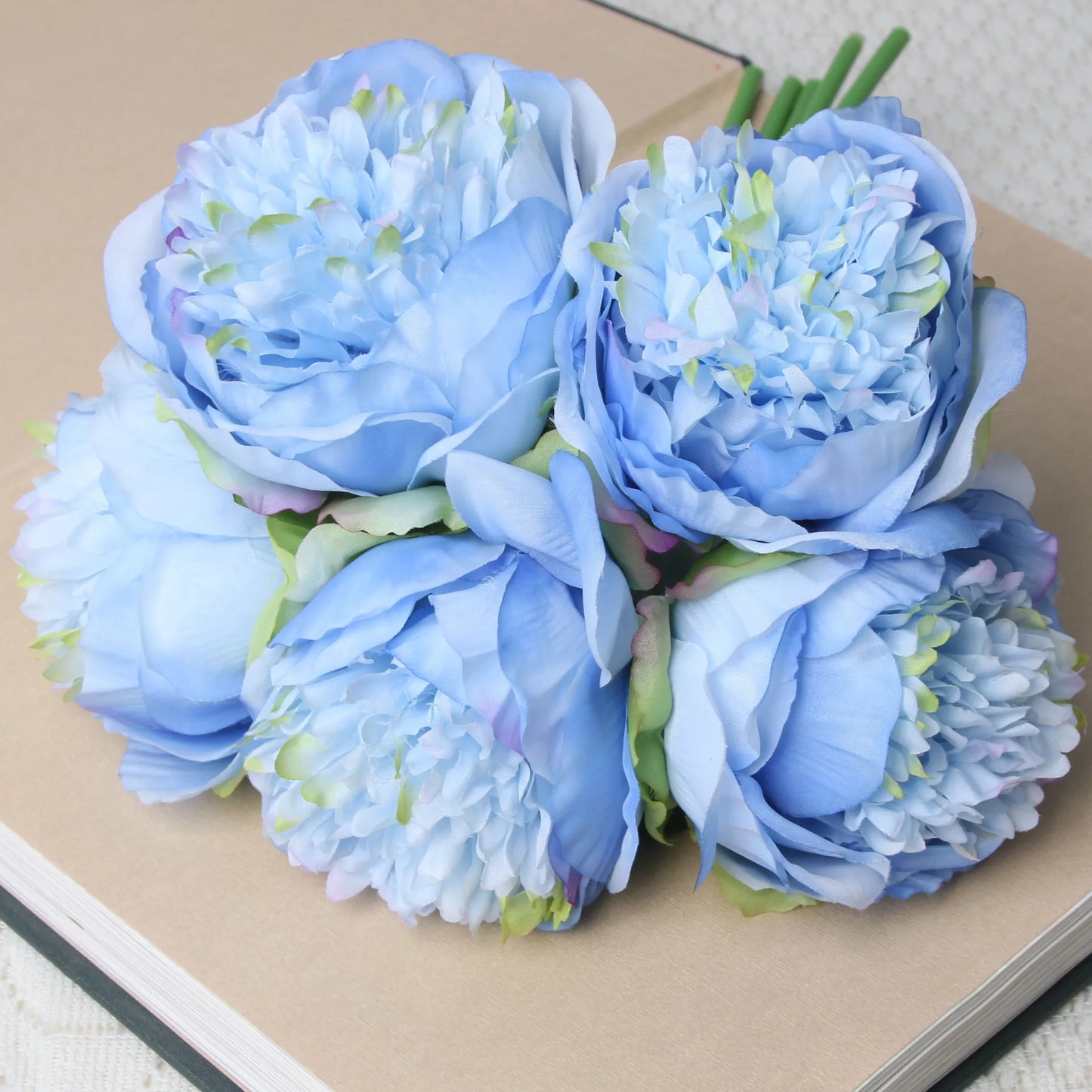Large 11cm Faux Pink Peony Artificial Flowers for Wedding Decor