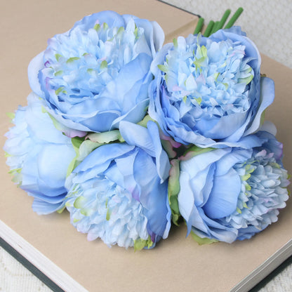 Large 11cm Faux Pink Peony Artificial Flowers for Wedding Decor