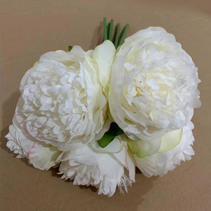 Large 11cm Faux Pink Peony Artificial Flowers for Wedding Decor