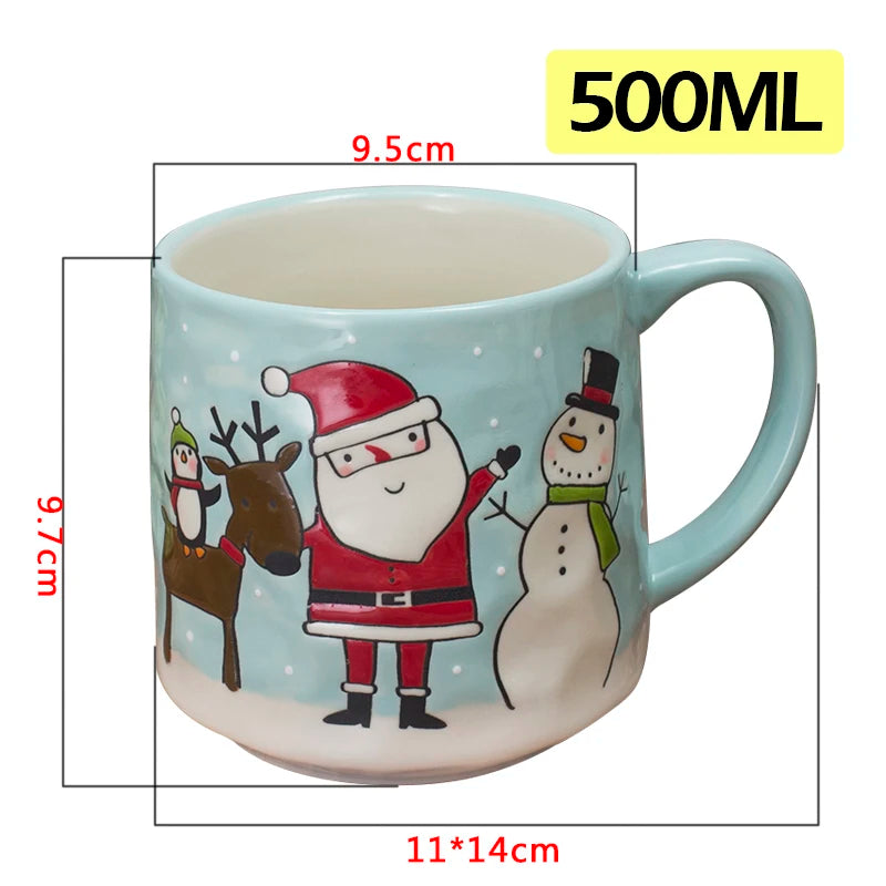 Cute Christmas Santa Ceramic Mug 🎅☕🎄
