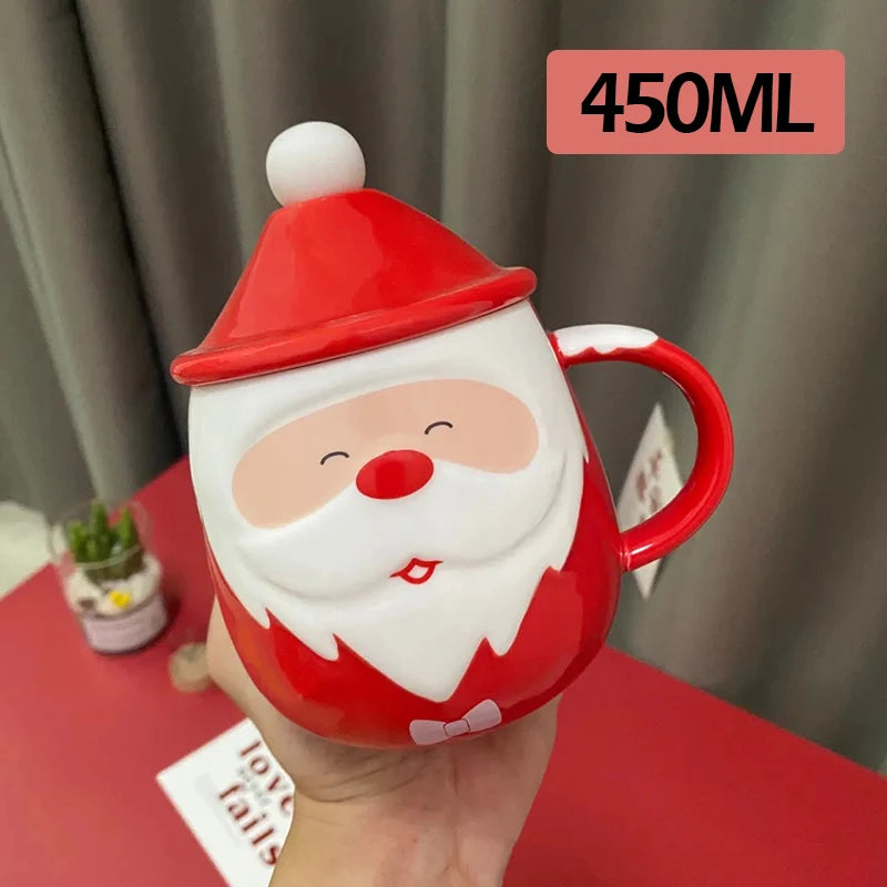 Cute Christmas Santa Ceramic Mug 🎅☕🎄
