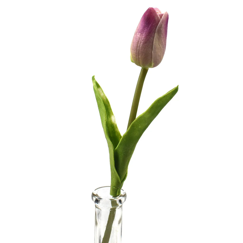 10PCS Real Touch Artificial Tulip Bouquet – Fake Flowers for Wedding &amp; Home Décor