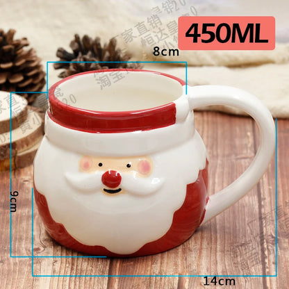 Cute Christmas Santa Ceramic Mug 🎅☕🎄