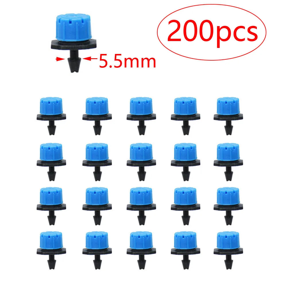 30-1000PCS 4/7mm Garden Irrigation Nozzle Adjustable Dripper Watering Sprinkler Drip Irrigation System Watering Potted Plants