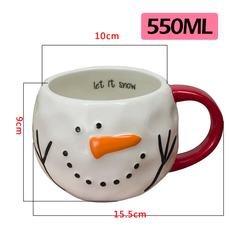 Cute Christmas Santa Ceramic Mug 🎅☕🎄