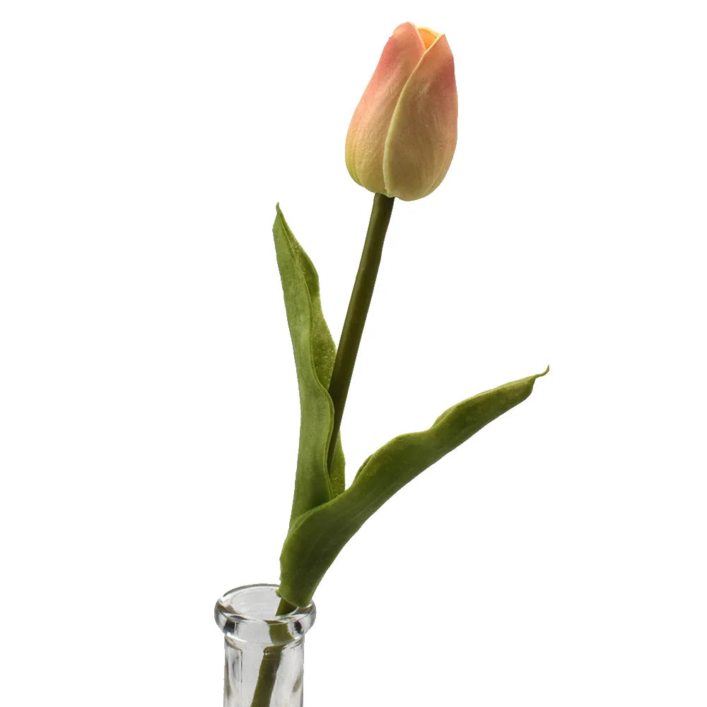 10PCS Real Touch Artificial Tulip Bouquet – Fake Flowers for Wedding &amp; Home Décor