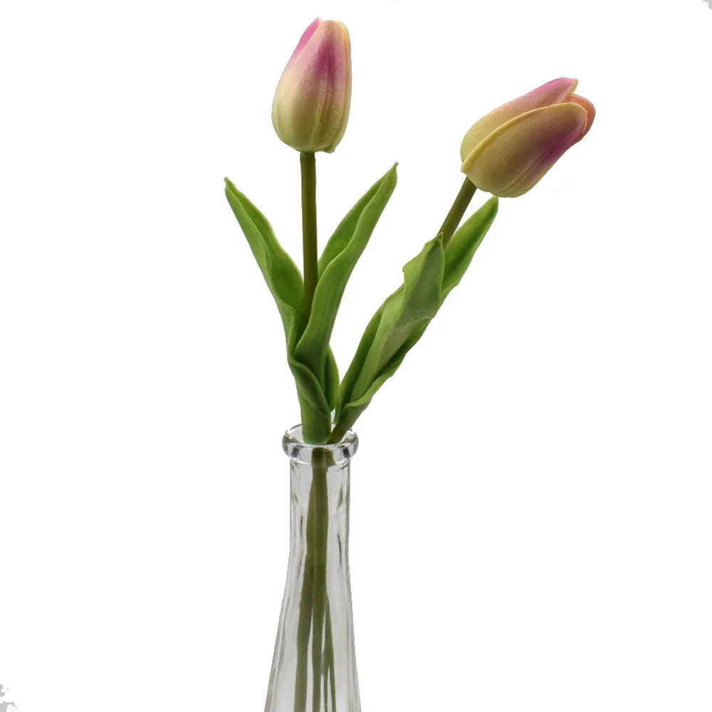 10PCS Real Touch Artificial Tulip Bouquet – Fake Flowers for Wedding &amp; Home Décor